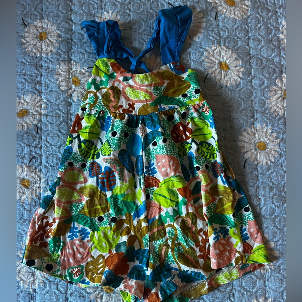 FARM Rio Kids' Tropical Print Romper - Blue and Green